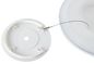CE 24W Indoor LED Ceiling Lights PP 12 Inch Round 90 Minutes Lithium Battery